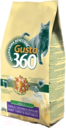 Сухой корм для кошек Pet360 Best Breeder 360 Gusto Adult с кроликом, индейкой, овощами