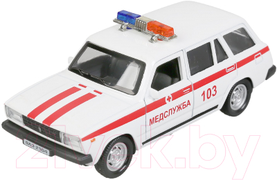 Автомобиль игрушечный Технопарк ВАЗ-2104 Жигули Скорая Помощь / 2104-12SLAMB-WH