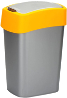 Мусорное ведро Curver Flip Bin 02170-535-00 (10л, серый/оранжевый) - 