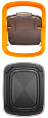 Мусорное ведро Curver Flip Bin 02170-535-00 (10л, серый/оранжевый)