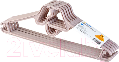 Изображение товара Набор пластиковых вешалок-плечиков Drina 10069 (5шт)