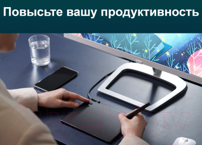 Графический планшет Huion RTЕ-100 (белый)