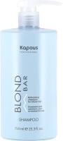 Оттеночный шампунь для волос Kapous Blond Bar освежающий для оттенков блонд (750мл) - 