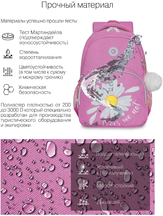 Школьный рюкзак Grizzly RG-260-2