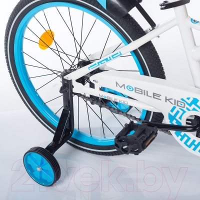 Детский велосипед Mobile Kid Slender 20 (белый/синий)