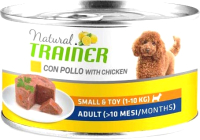 Влажный корм для собак Trainer Natural Sensitive Plus Small&Toy Adult с курицей (150г) - 