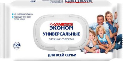 Влажные салфетки Эконом Smart Smart 30647 (120шт) - 