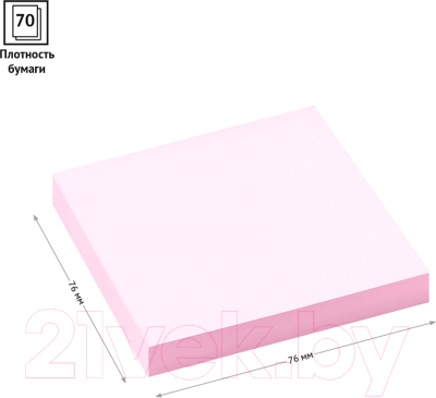 Блок для записей OfficeSpace 299718 (розовый)