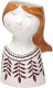 Ваза Andrea Fontebasso Ceramic Anacu Девушка с листьями / CK1VB522315 - 