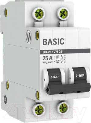 Выключатель нагрузки EKF Basic 2P 25А ВН-29 / SL29-2-25-bas
