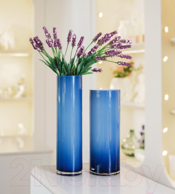 Ваза Andrea Fontebasso Glass Design Wetube / GD5VB462313 (26см, голубой)
