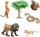 Набор фигурок коллекционных Masai Mara Мир диких животных / MM211-218 - 