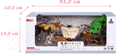 Набор фигурок коллекционных Masai Mara Мир диких животных / MM211-220