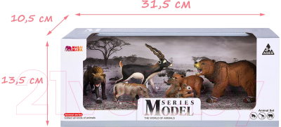 Набор фигурок коллекционных Masai Mara Мир диких животных / MM211-221
