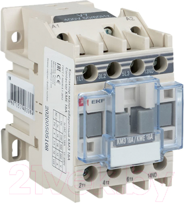Изображение товара Контактор EKF PROxima КМЭ / Ctr-s-18-220-nc