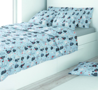 

Комплект постельного белья Amore Mio, Eco cotton combo Gatos RE 1.5сп / 22686