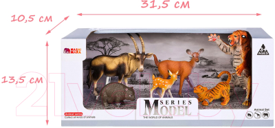 Набор фигурок коллекционных Masai Mara Мир диких животных / MM211-224