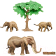Набор фигурок коллекционных Masai Mara Мир диких животных. Семья слонов / MM211-232 - 