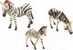 Набор фигурок коллекционных Masai Mara Мир диких животных. Семья зебр / MM211-237 - 