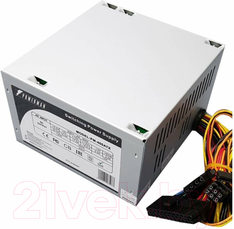 Блок питания для компьютера PowerMan PM-400ATX