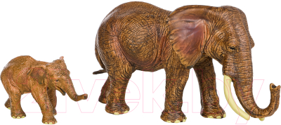 Набор фигурок коллекционных Masai Mara Мир диких животных. Семья слонов / MM211-205