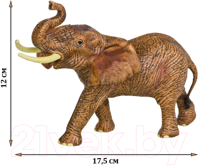 Набор фигурок коллекционных Masai Mara Мир диких животных. Семья слонов / MM211-206