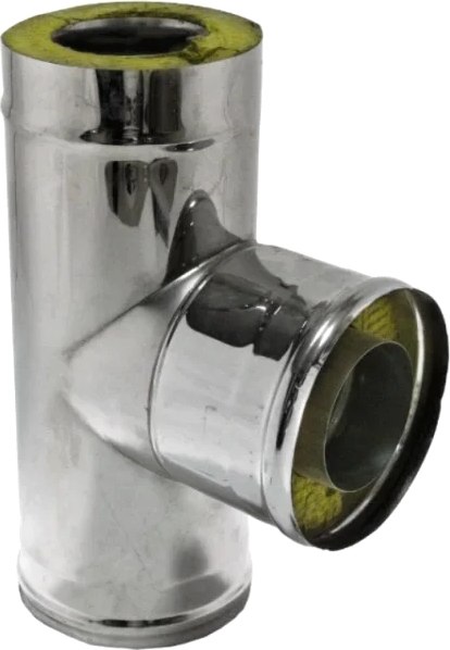 Тройник для дымохода Ferrum 90° 430/0.5мм Ф140x210 / f4407