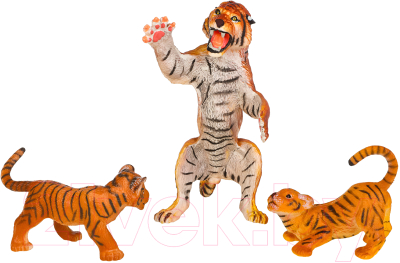 Набор фигурок коллекционных Masai Mara Мир диких животных. Семья тигров / MM211-209