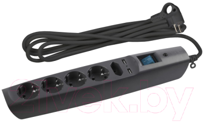 ЭРА SFU-5es-2m-B / C0043326 (черный) Сетевой фильтр купить в Минске ...