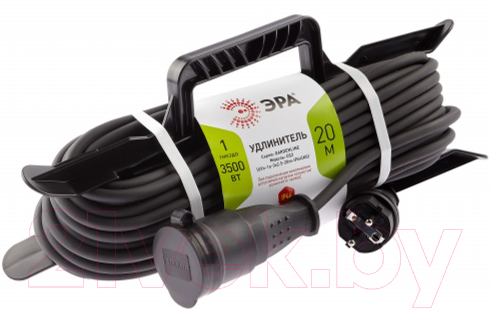 Удлинитель на рамке ЭРА UFx-1e-3x2.5-20m-IP44(KG) / Б0050871