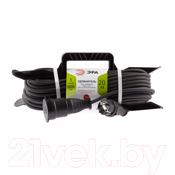 Удлинитель на рамке ЭРА UFx-1e-3x2.5-20m-IP44(KG) / Б0050871 — фото 2