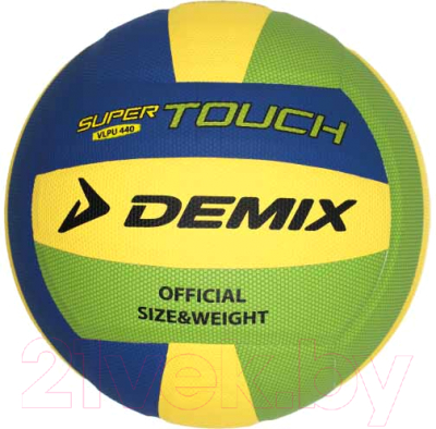 Мяч волейбольный Demix Y9KN0TYFDP / 114494-MU (размер 5, синий/зеленый)