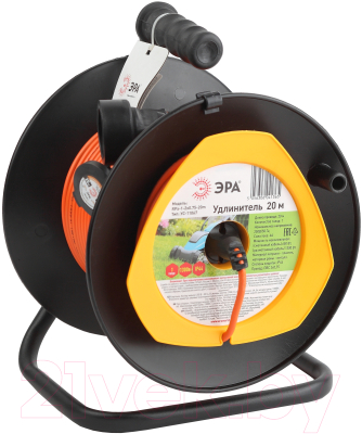 Удлинитель на катушке ЭРА RPx-1-2x0.75-20m / Б0043042