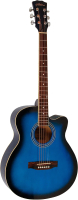 Акустическая гитара Elitaro E4010 BLS (синий) - 
