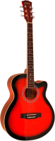 Акустическая гитара Elitaro E4010 RDS (красный) - 