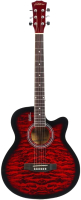 Акустическая гитара Elitaro E4030 RDS (огненный) - 