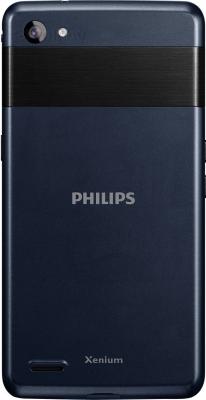 Смартфон Philips Xenium W6610 (синий) - задняя панель