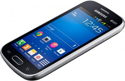 Смартфон Samsung S7392 Galaxy Trend Duos (Black) - вид лежа