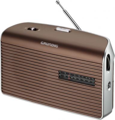 Радиоприемник Grundig Music 60 (коричнево-серебристый) - вид сбоку