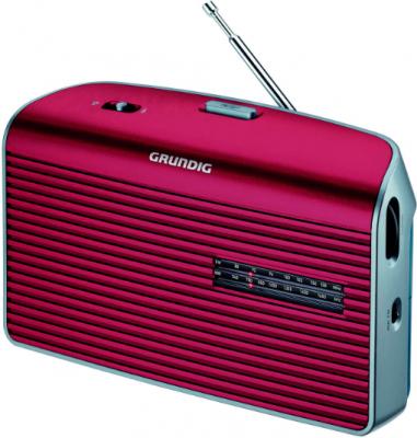 Радиоприемник Grundig Music 60 (красно-серебристый) - вид сбоку