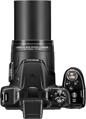 Компактный фотоаппарат Nikon Coolpix P530 (черный) - вид сверху
