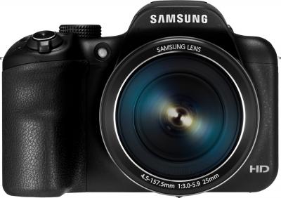Компактный фотоаппарат Samsung WB1100 (Black) - вид спереди