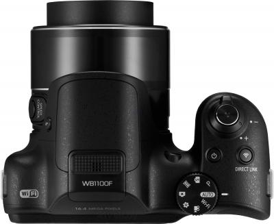 Компактный фотоаппарат Samsung WB1100 (Black) - вид сверху