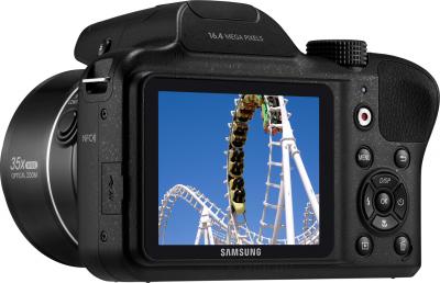 Компактный фотоаппарат Samsung WB1100 (Black) - дисплей