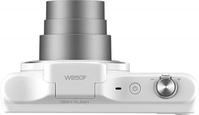 Компактный фотоаппарат Samsung WB50F (White) - вид сверху