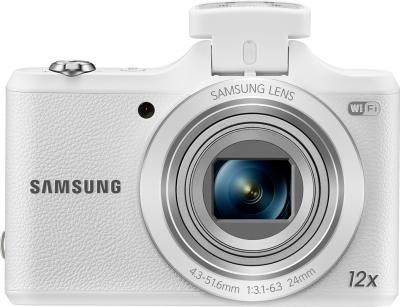 Компактный фотоаппарат Samsung WB50F (White) - вид спереди