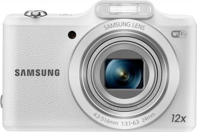 Компактный фотоаппарат Samsung WB50F (White) - вид спереди
