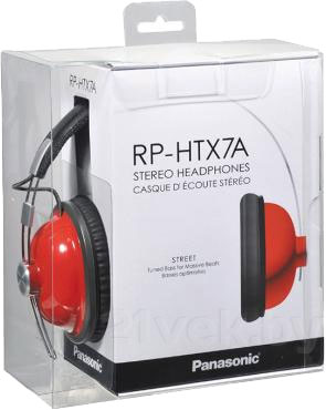 Наушники Panasonic RP-HTX7AE-R - упаковка