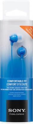 Наушники-гарнитура Sony MDR-EX15APLI (синий) - упаковка