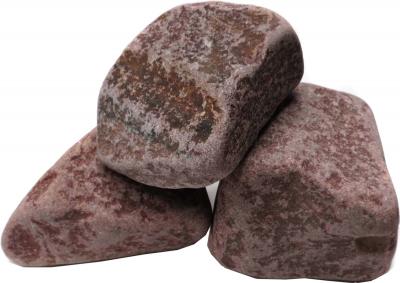 Камни для бани Чевжавара Малиновый кварцит обвалованный - общий вид